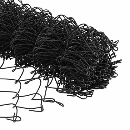 Chainlink Fence Ground Fix 10 x 0.8 m PVC-Coated Steel Grey