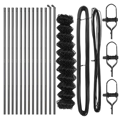 Fence Post Grey 25 x 1 m (40 x 40 mm mesh) Steel and PVC