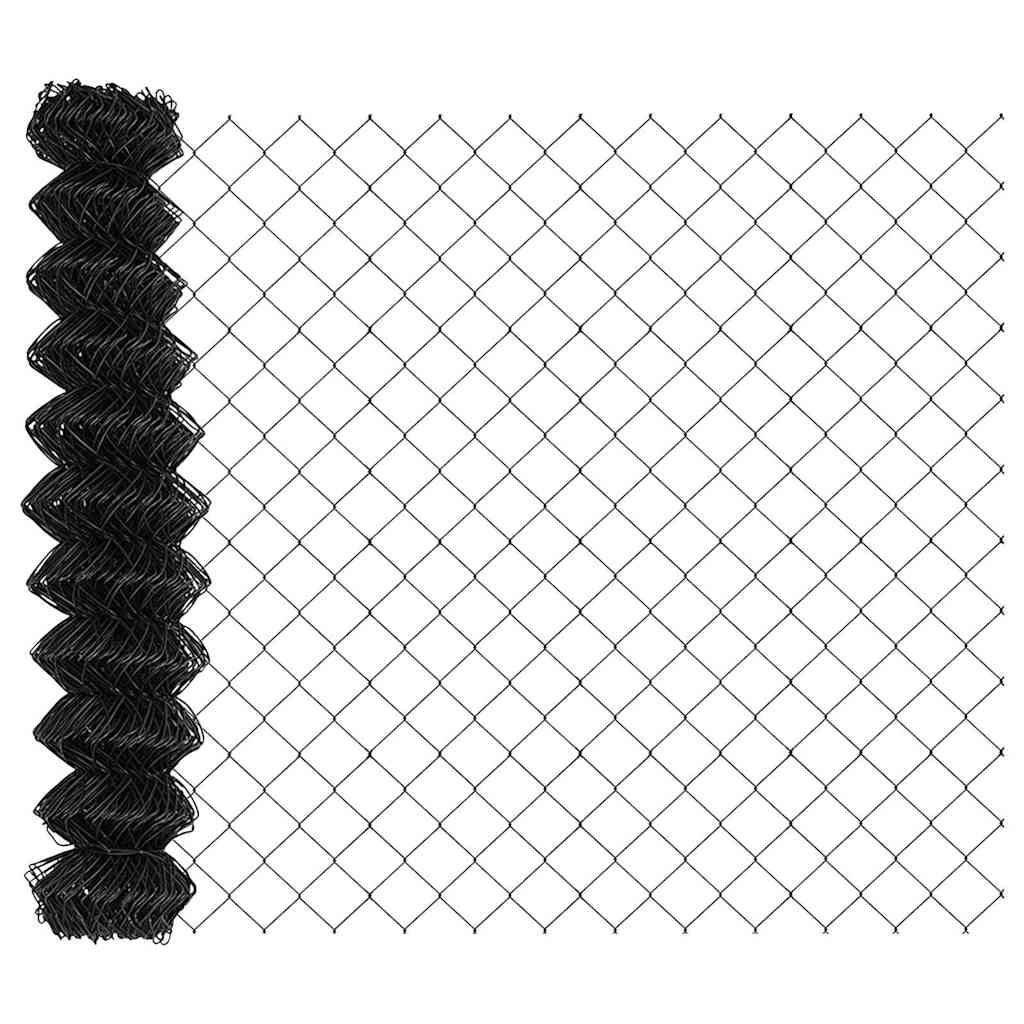 Fence Post Grey 25 x 1 m (40 x 40 mm mesh) Steel and PVC