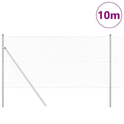 Outdoor Chainlink Fence Ground Fix 10 x 1.2 m Galvanised Steel