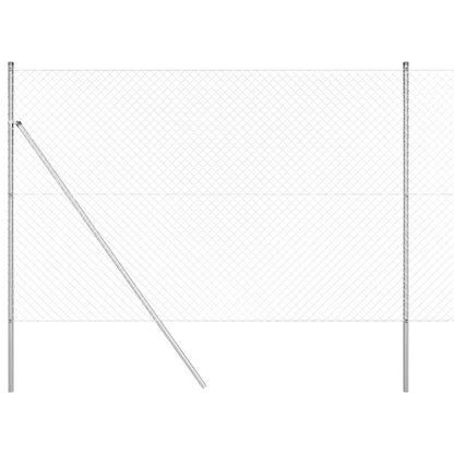 Outdoor Chainlink Fence Ground Fix 10 x 1.6 m Galvanised Steel