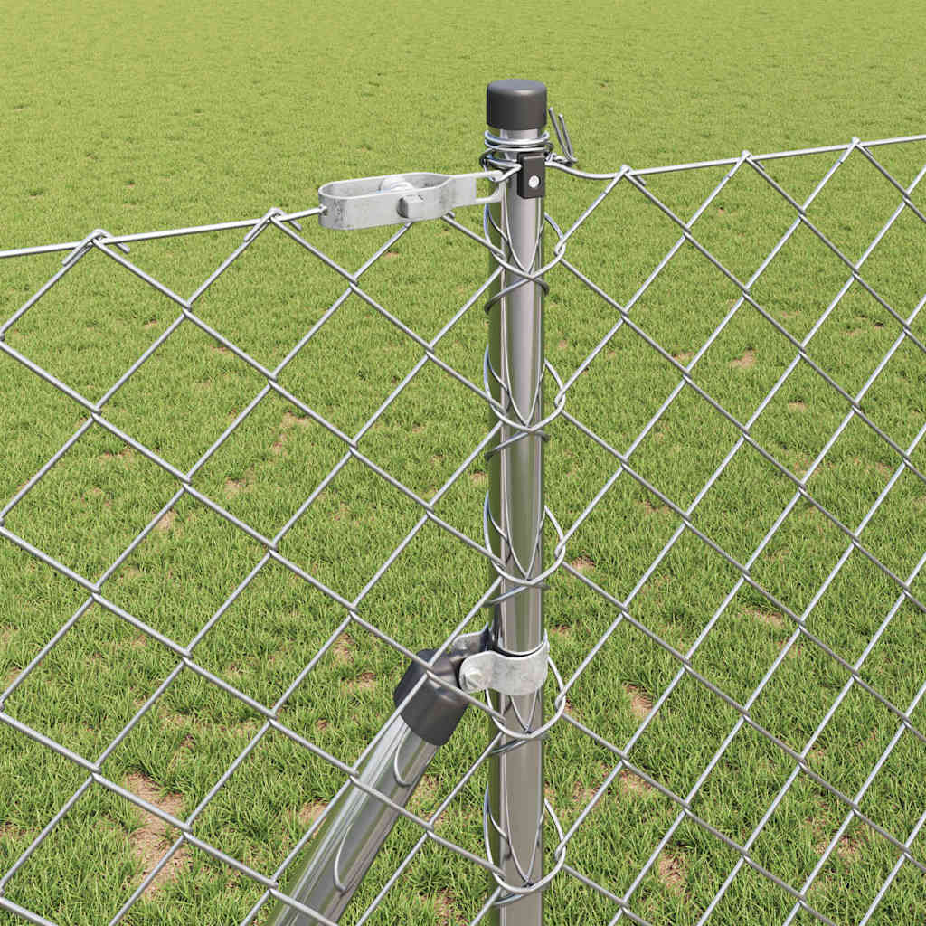 Fence Post Silver 10 x 1 m (60 x 60 mm mesh) Steel