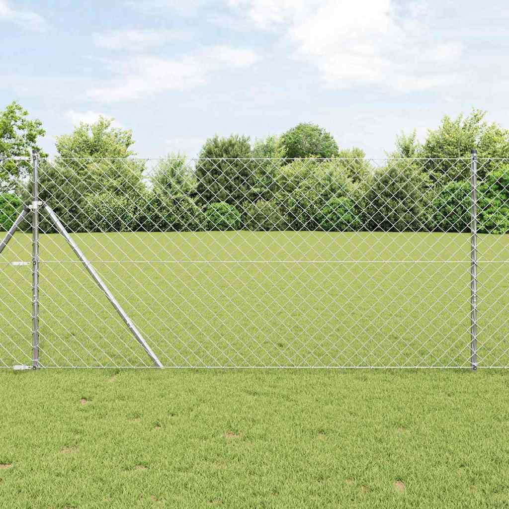 Fence Post Silver 10 x 1.2 m (60 x 60 mm mesh) Steel