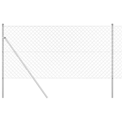 Fence Post Silver 25 x 1 m (60 x 60 mm mesh) Steel