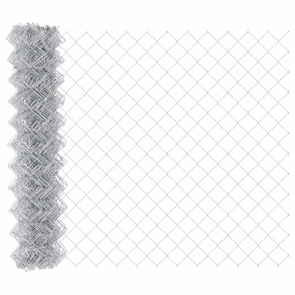 Fence Post Silver 25 x 1 m (60 x 60 mm mesh) Steel
