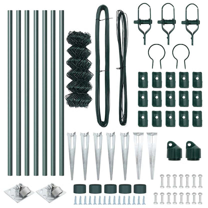 Fence Post Green 10 x 0.6 m (60 x 60 mm mesh) Steel and PVC