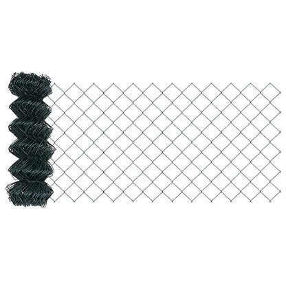 Fence Post Green 10 x 0.6 m (60 x 60 mm mesh) Steel and PVC