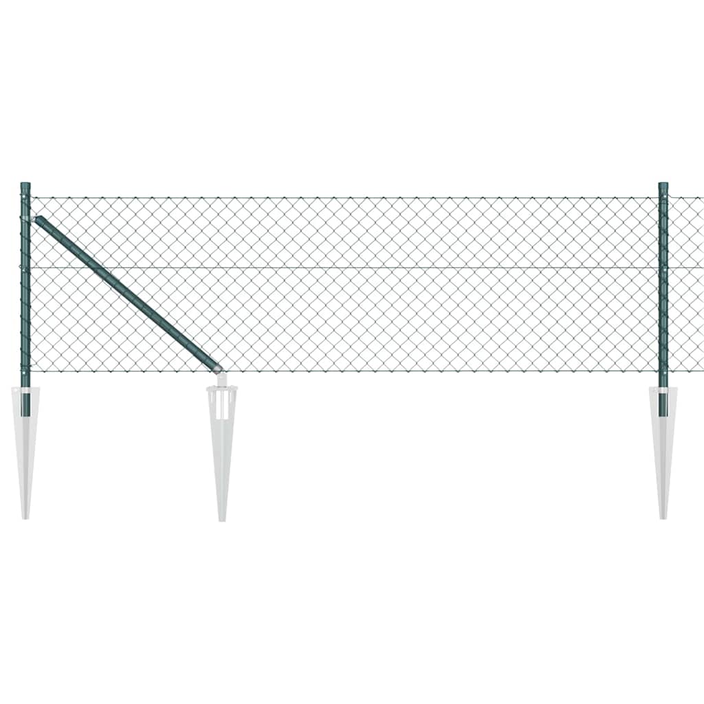 Fence Post Green 25 x 0.4 m (40 x 40 mm mesh) Steel and PVC