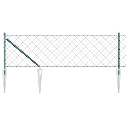 Fence Post Green 25 x 0.6 m (60 x 60 mm mesh) Steel and PVC