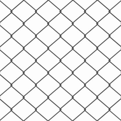 Fence Post Grey 10 x 1 m (40 x 40 mm mesh) Steel and PVC