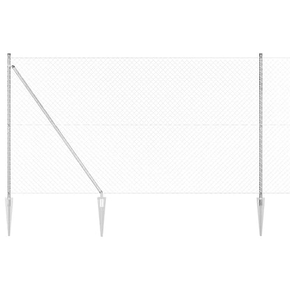 Fence Post Silver 10 x 1.6 m (40 x 40 mm mesh) Steel