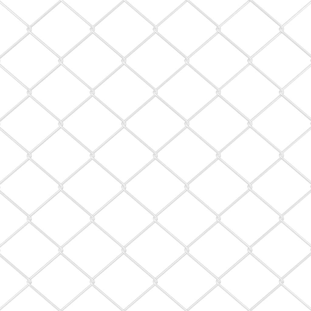 Chainlink Fence with Spikes 25 x 0.6 m Galvanised Steel Silver