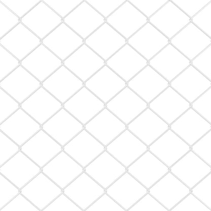 Chainlink Fence with Spikes 25 x 0.6 m Galvanised Steel Silver