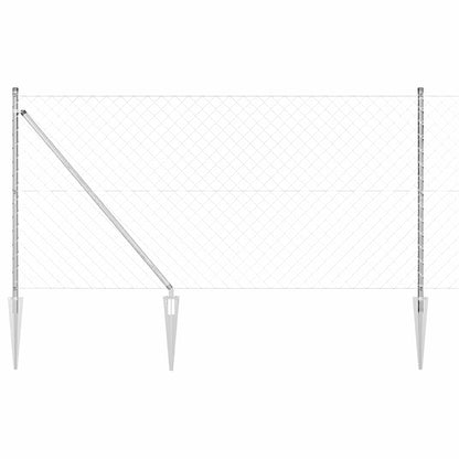 Fence Post Silver 25 x 1.2 m (60 x 60 mm mesh) Steel