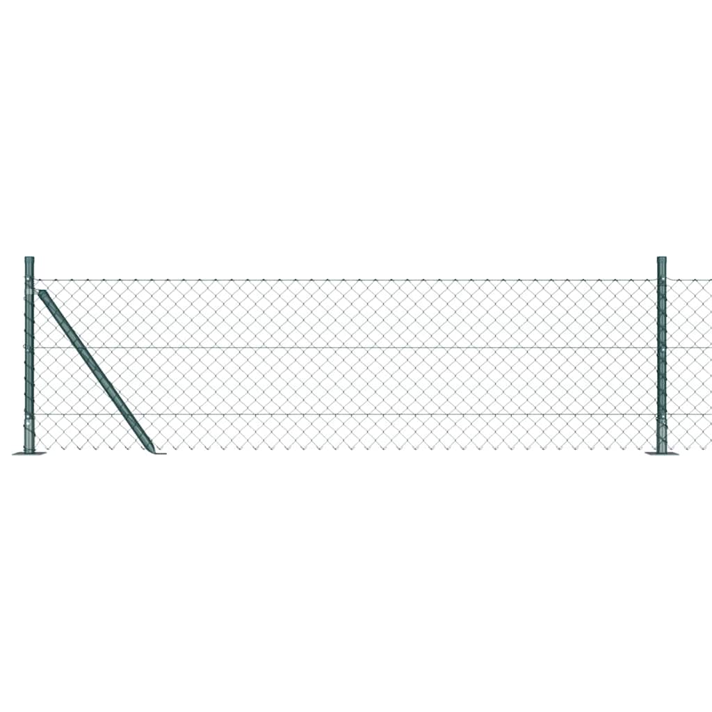 Fence Post Green 10 x 0.4 m (40 x 40 mm mesh) Steel and PVC