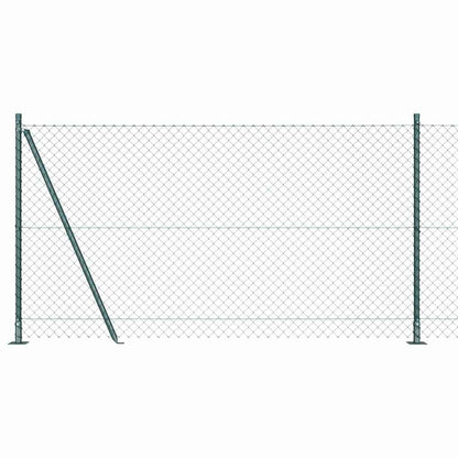 Chainlink Fence with Concrete Base 10 x 1.2 m PVC-Coated Steel