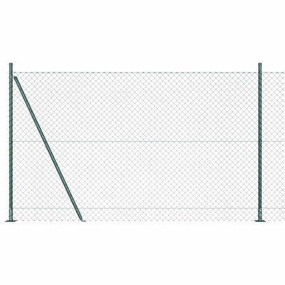 Fence Post Green 10 x 1.4 m (40 x 40 mm mesh) Steel and PVC