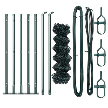 Fence Post Green 10 x 0.6 m (60 x 60 mm mesh) Steel and PVC