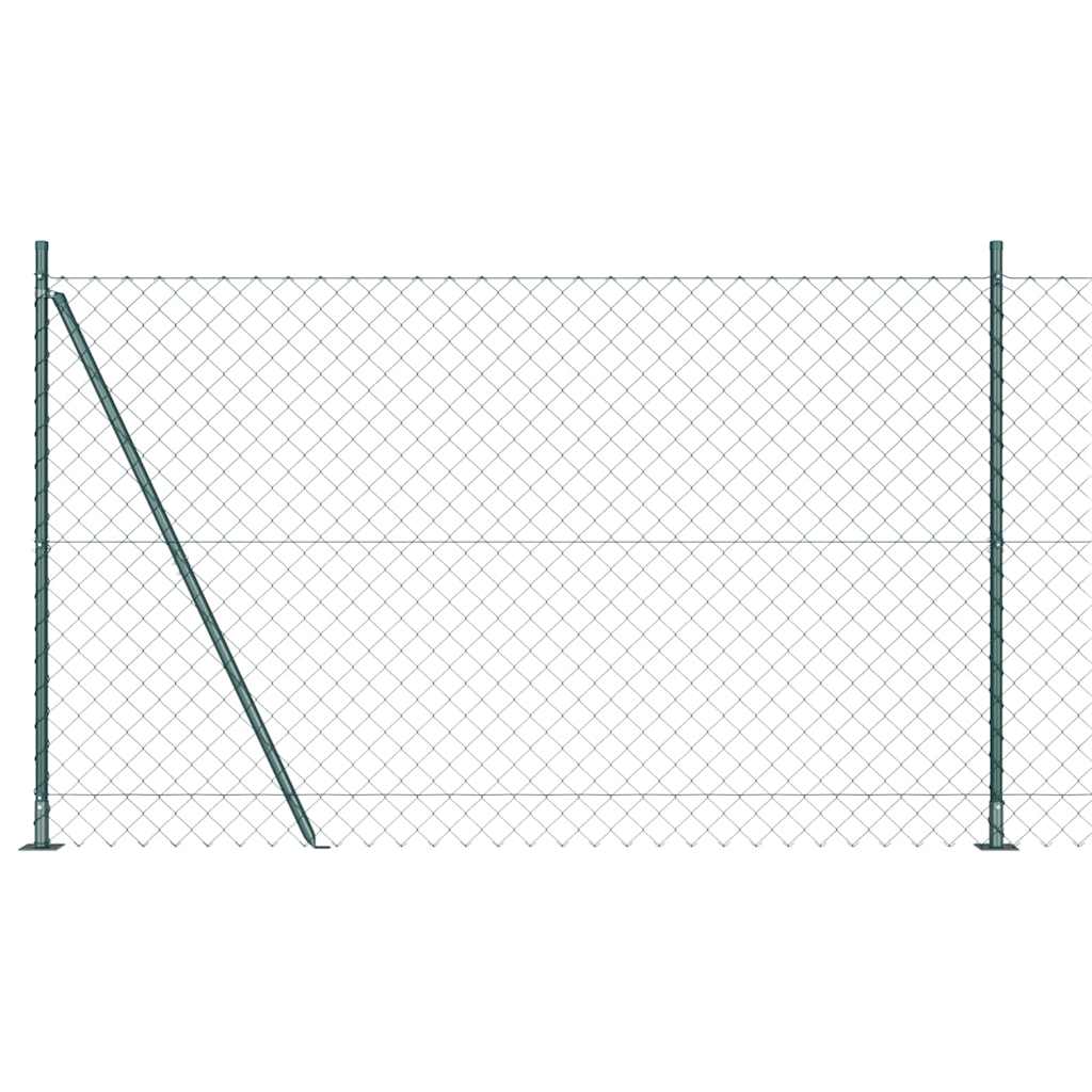 Fence Post Green 10 x 1.6 m (60 x 60 mm mesh) Steel and PVC