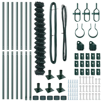 Fence Post Green 10 x 1.6 m (60 x 60 mm mesh) Steel and PVC