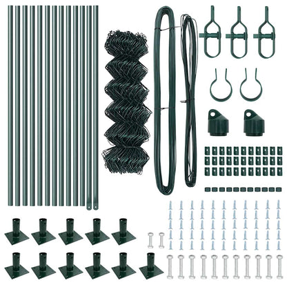 Fence Post Green 25 x 0.4 m (40 x 40 mm mesh) Steel and PVC