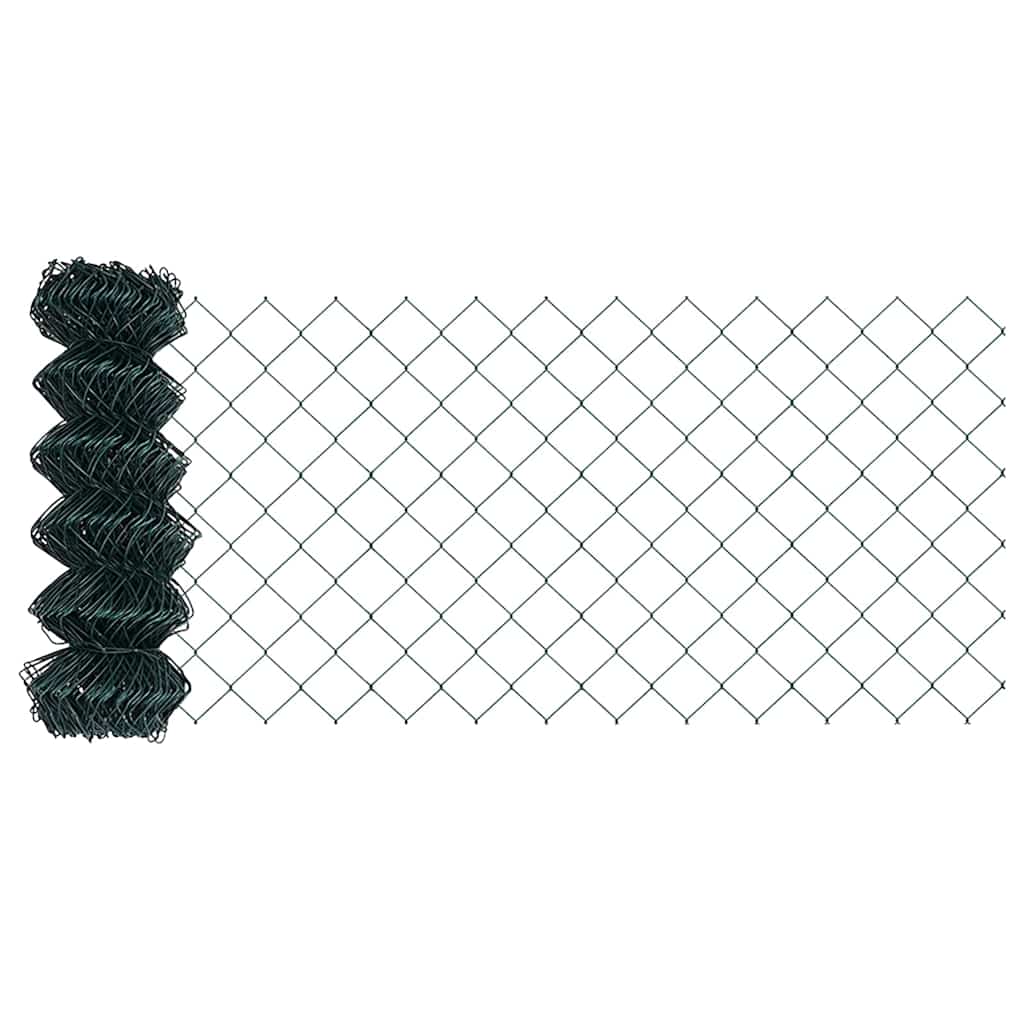 Fence Post Green 25 x 0.4 m (40 x 40 mm mesh) Steel and PVC