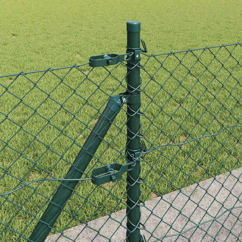 Fence Post Green 25 x 0.6 m (40 x 40 mm mesh) Steel and PVC