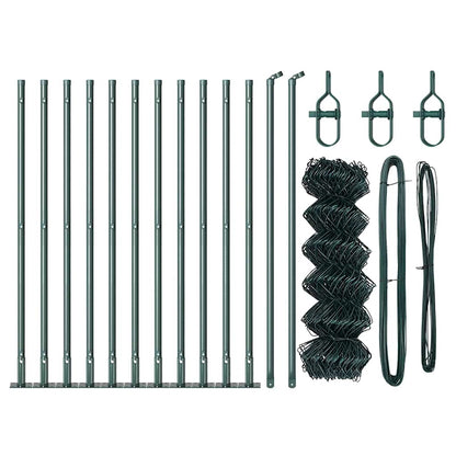 Fence Post Green 25 x 0.6 m (40 x 40 mm mesh) Steel and PVC