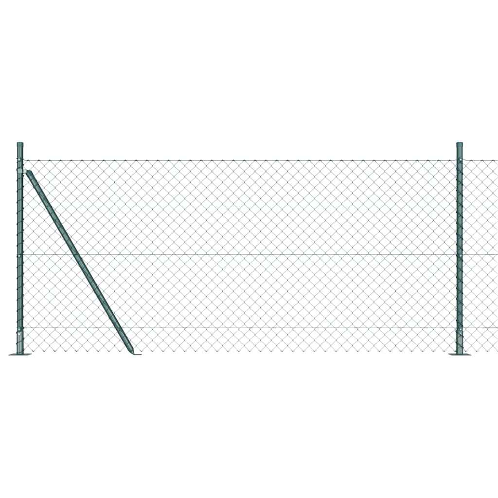 Fence Post Green 25 x 0.8 m (40 x 40 mm mesh) Steel and PVC
