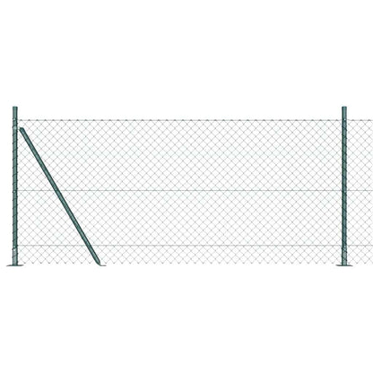 Fence Post Green 25 x 0.8 m (40 x 40 mm mesh) Steel and PVC