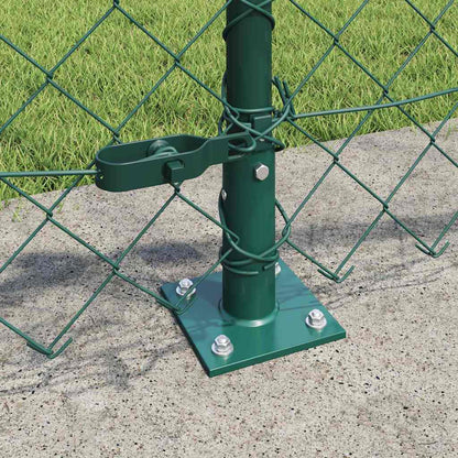 Chainlink Fence with Concrete Base 25 x 0.6 m PVC-Coated Steel