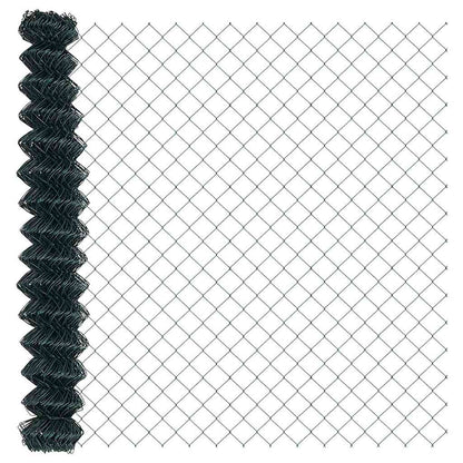 Fence Post Green 25 x 1.4 m (60 x 60 mm mesh) Steel and PVC