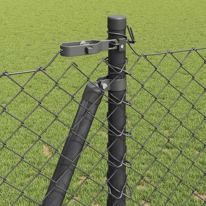 Chainlink Fence with Concrete Base 10 x 1.2 m PVC-Coated Steel