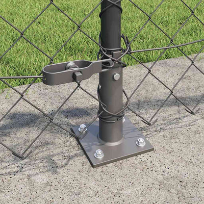 Chainlink Fence with Concrete Base 10 x 0.6 m PVC-Coated Steel