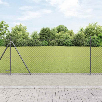 Fence Post Grey 25 x 1 m (40 x 40 mm mesh) Steel and PVC