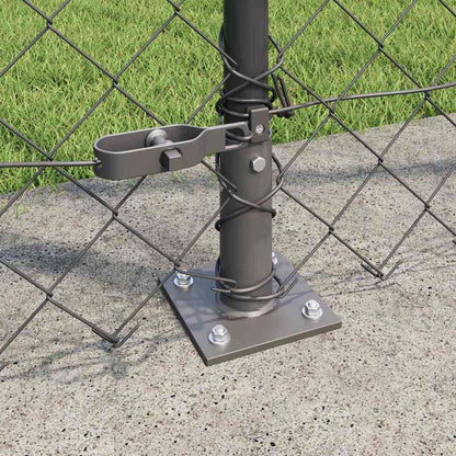 Fence Post Grey 25 x 1.6 m (60 x 60 mm mesh) Steel and PVC