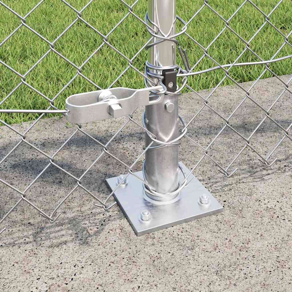 Fence Post Silver 10 x 1 m (40 x 40 mm mesh) Steel