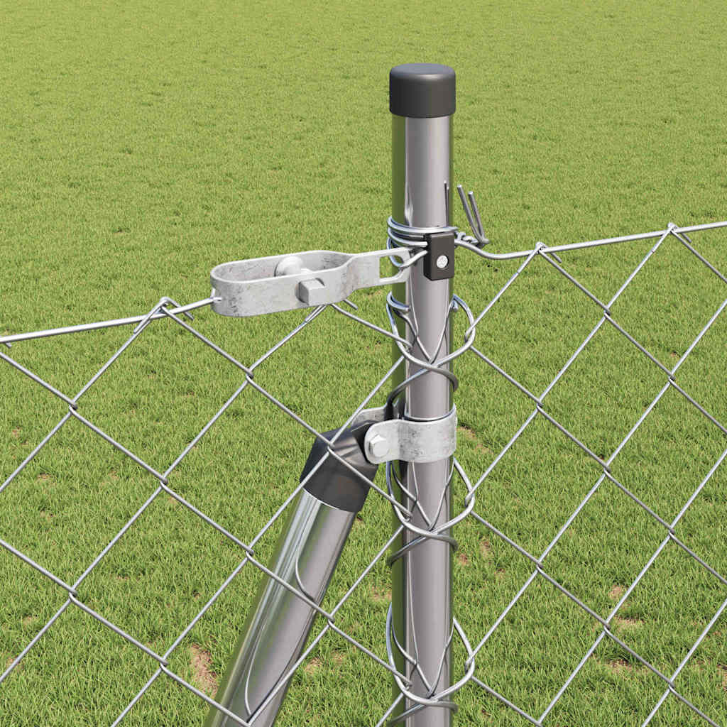 Fence Post Silver 10 x 1.5 m (60 x 60 mm mesh) Steel