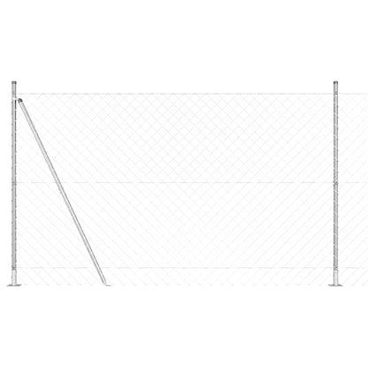 Fence Post Silver 10 x 1.5 m (60 x 60 mm mesh) Steel