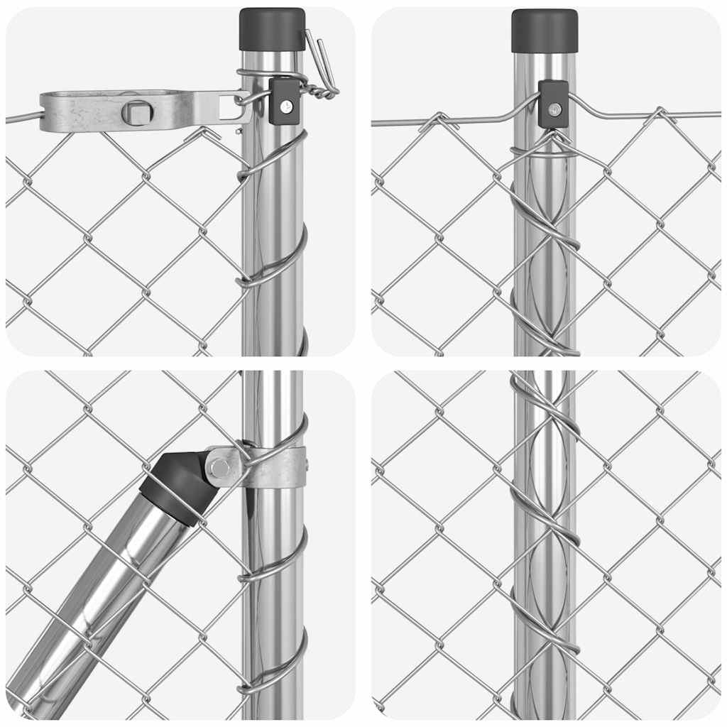 Fence Post Silver 25 x 0.6 m (40 x 40 mm mesh) Steel
