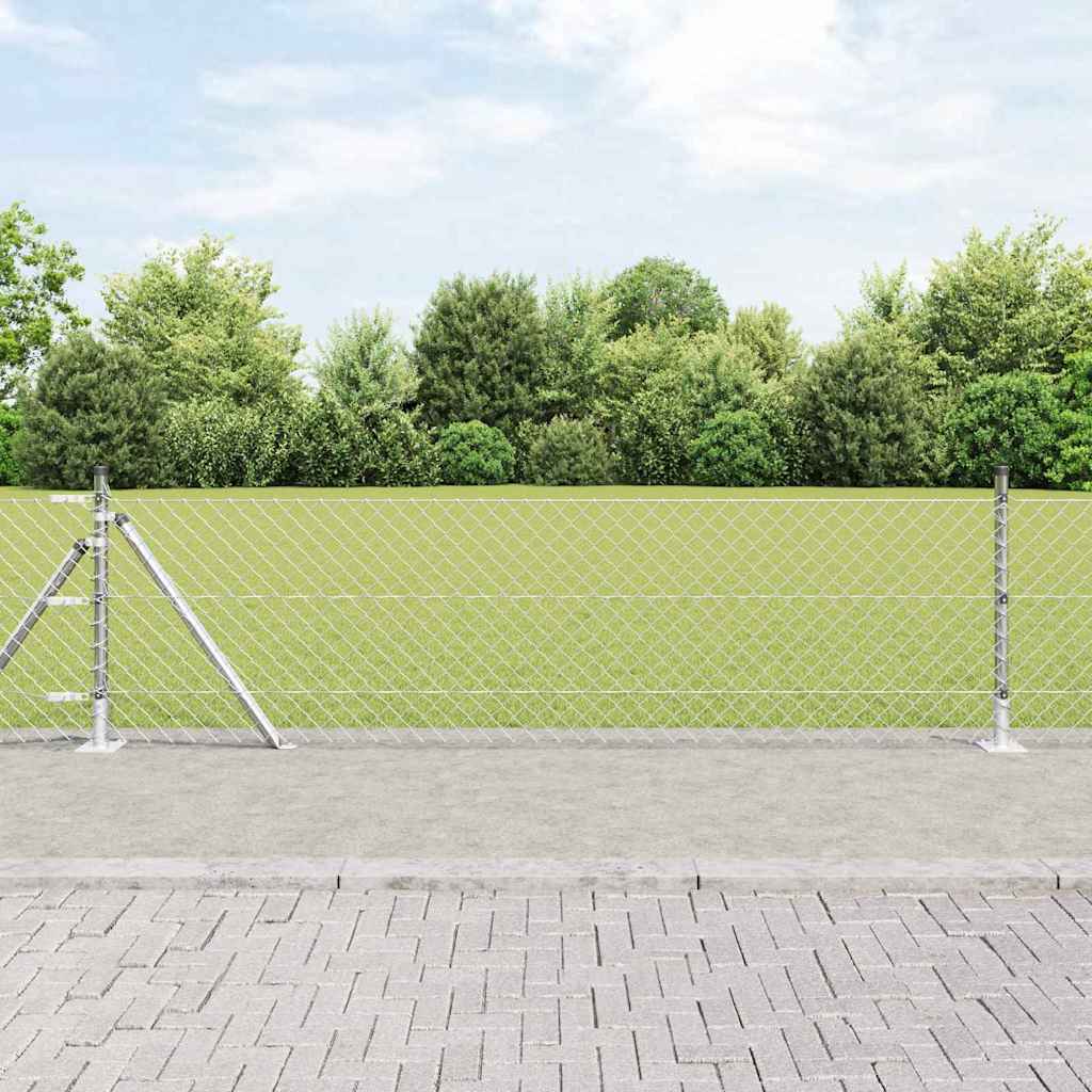 Fence Post Silver 25 x 0.6 m (40 x 40 mm mesh) Steel