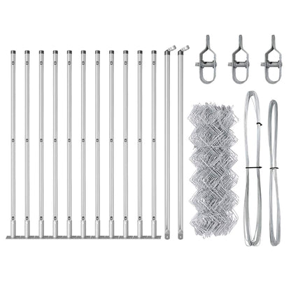 Fence Post Silver 25 x 0.6 m (40 x 40 mm mesh) Steel