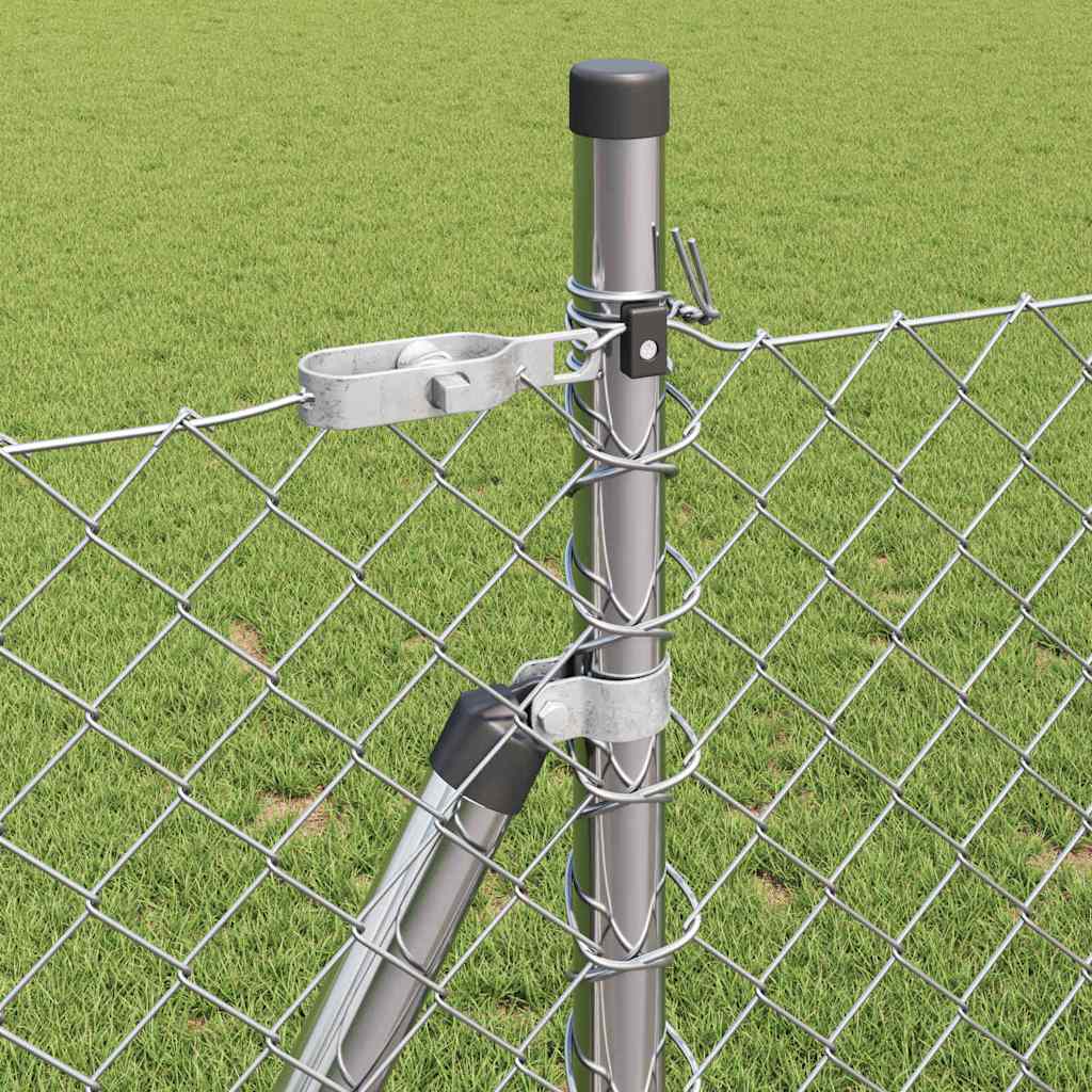 Fence Post Silver 25 x 0.8 m (60 x 60 mm mesh) Steel