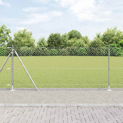 Fence Post Silver 25 x 0.8 m (60 x 60 mm mesh) Steel