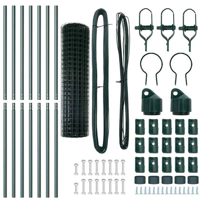 Euro Fence Ground Fix 10 x 1.2 m PVC-Coated Steel Green Mesh