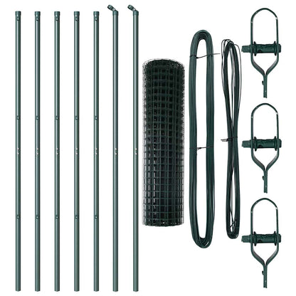 Euro Fence Ground Fix 10 x 1.4 m PVC-Coated Steel Green Mesh