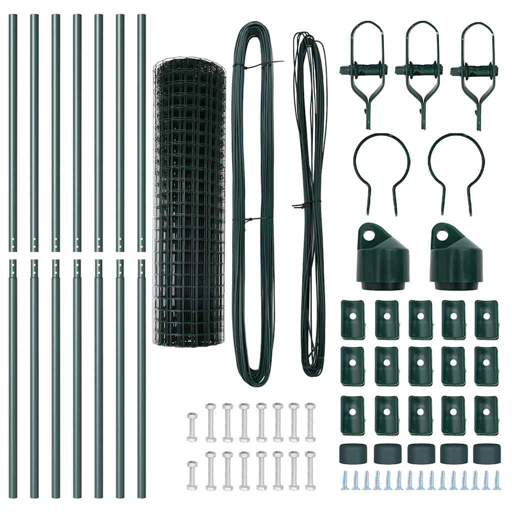 Euro Fence Ground Fix 10 x 1.4 m PVC-Coated Steel Green Mesh