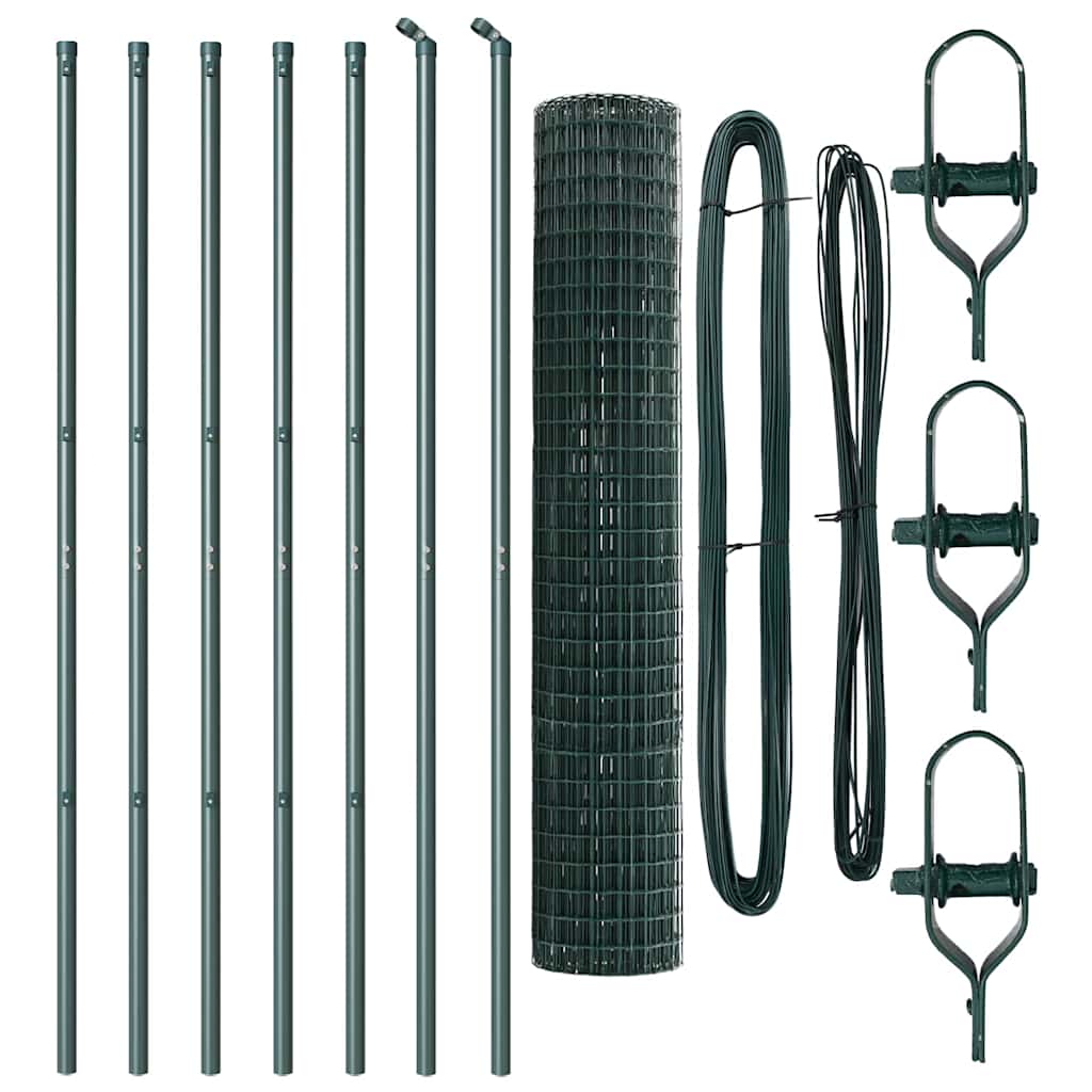 Euro Fence Ground Fix 10 x 1.6 m PVC-Coated Steel Green Mesh