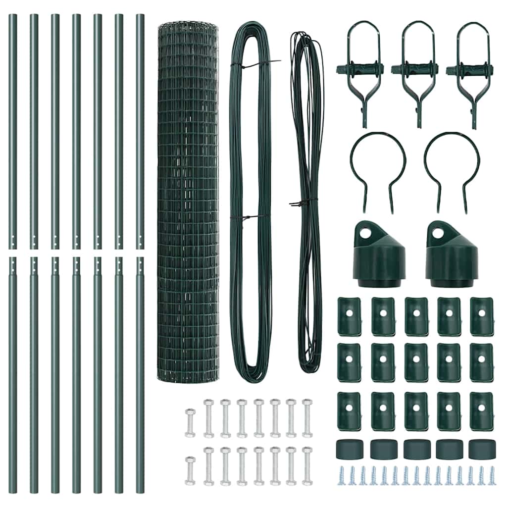 Euro Fence Ground Fix 10 x 1.6 m PVC-Coated Steel Green Mesh
