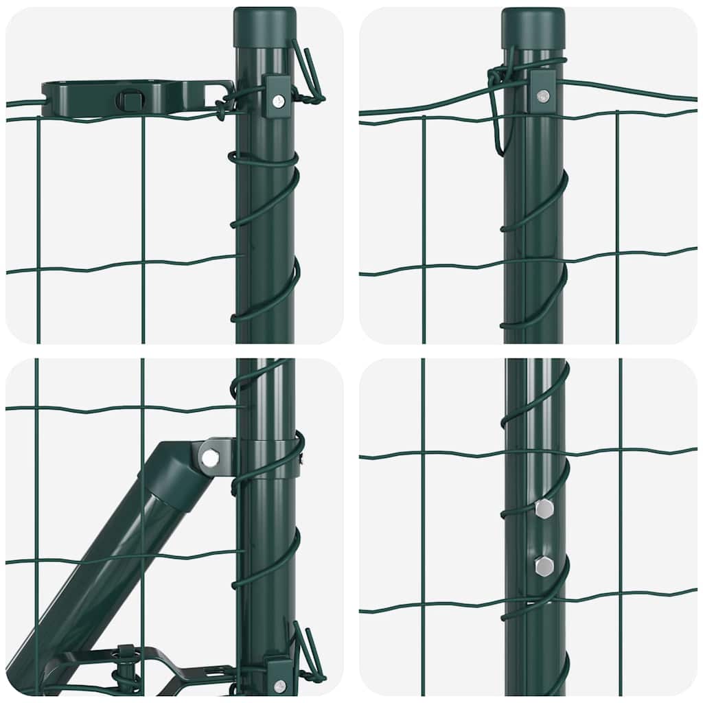 Euro Fence Ground Fix 10 x 1 m PVC-Coated Steel Green Mesh